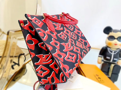 LU URS Tote Bag Red 35 cm