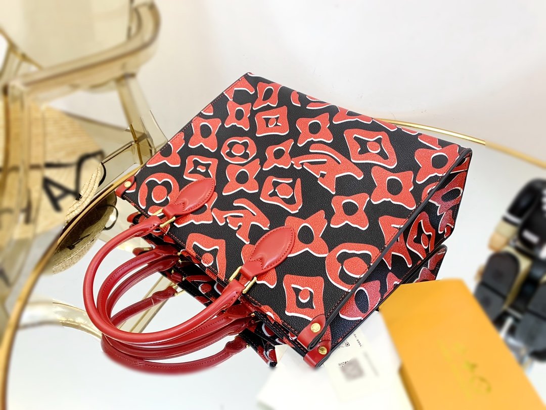 LU URS Tote Bag Red 35 cm