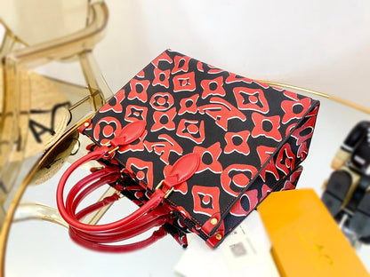 LU URS Tote Bag Red 35 cm