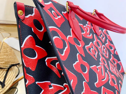 LU URS Tote Bag Red 35 cm
