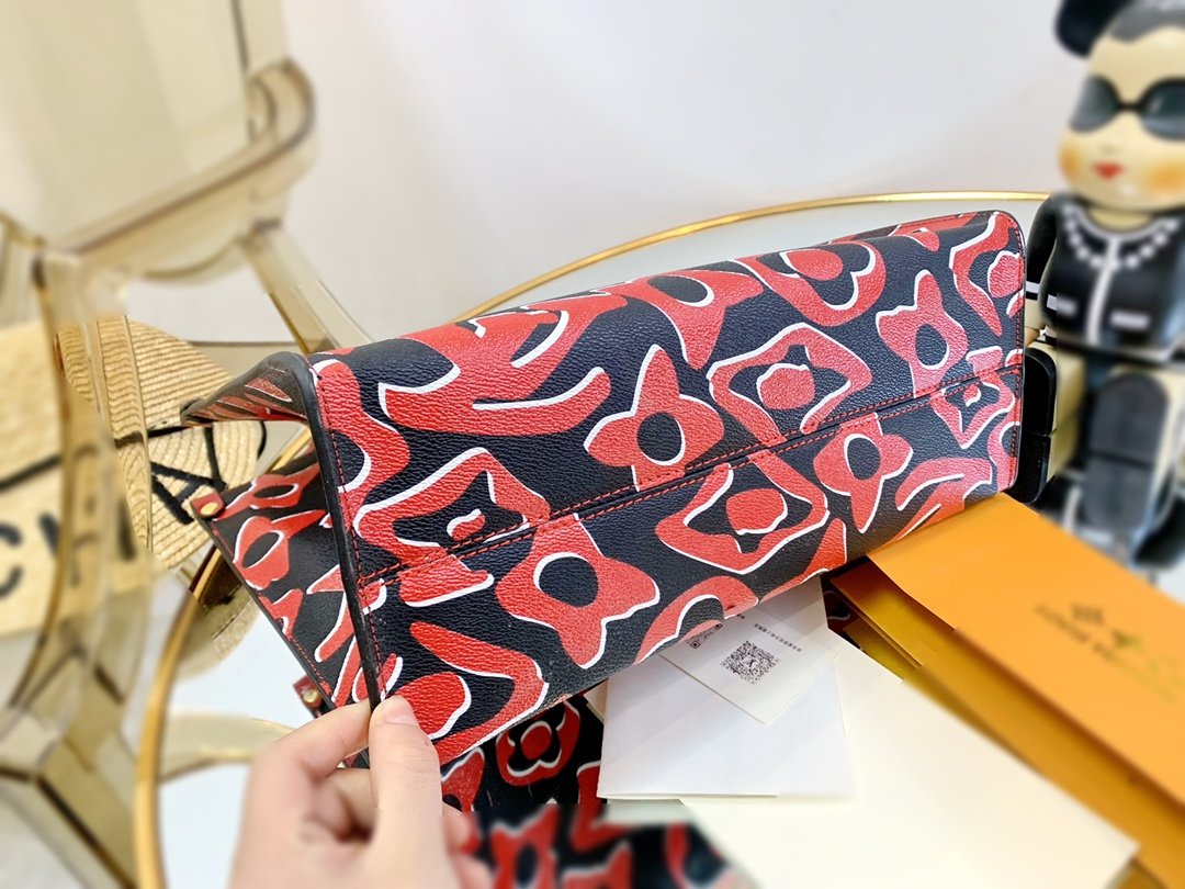 LU URS Tote Bag Red 35 cm