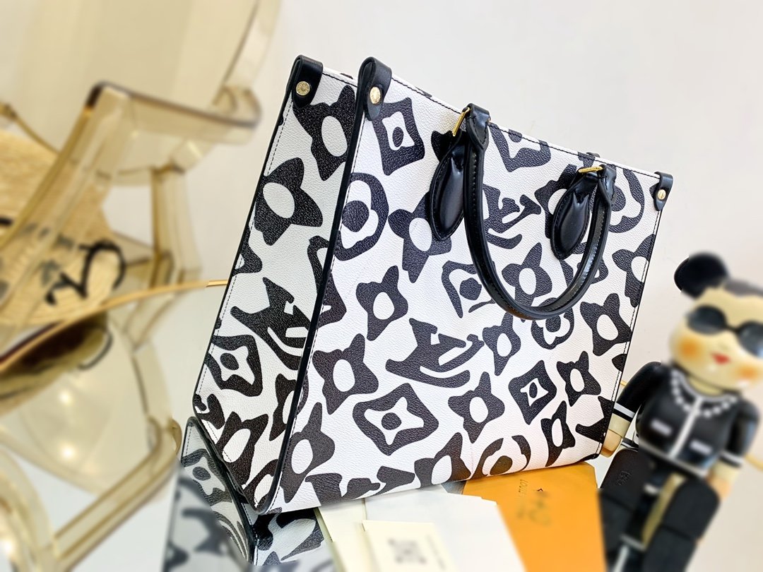 LU URS Tote Bag White 35 cm