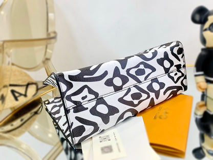 LU URS Tote Bag White 35 cm