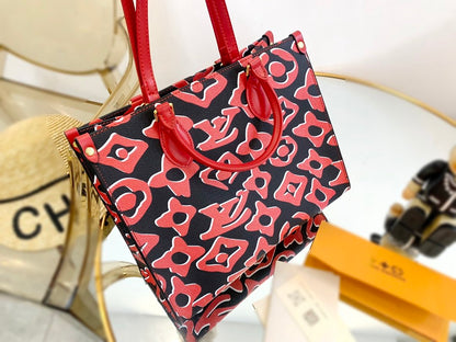 LU URS Tote Bag Red 35 cm