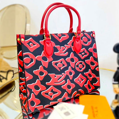 LU URS Tote Bag Red 35 cm