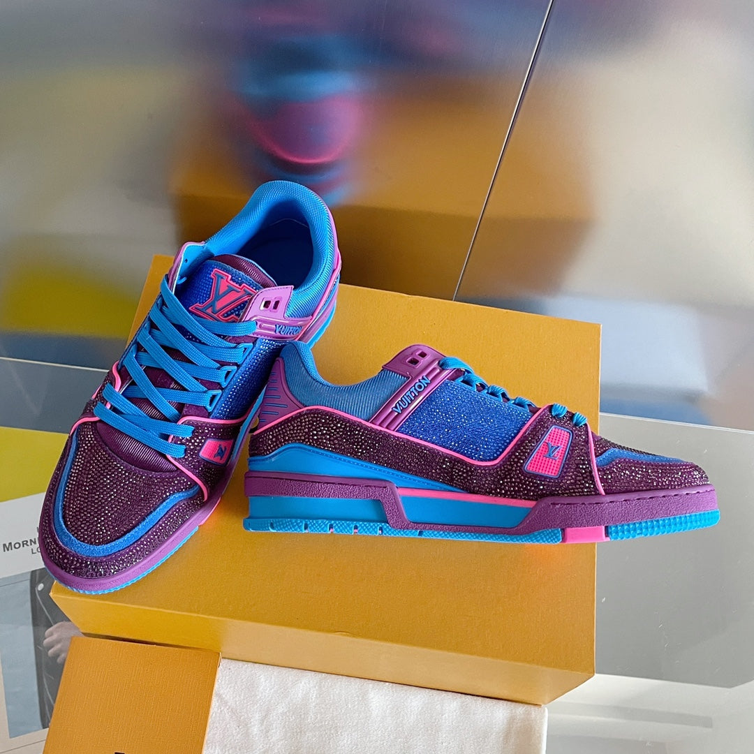 LU Sneakers Monogram Stones