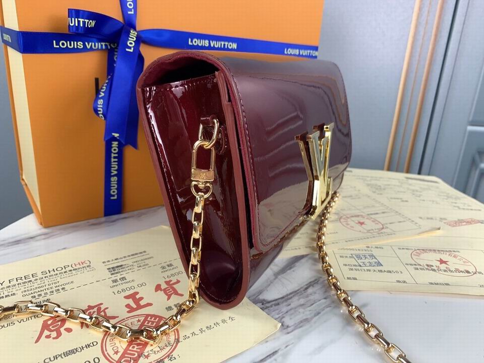 LU Bag Evening Shoulder Bordeaux