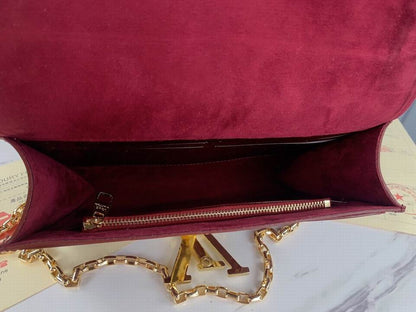 LU Bag Evening Shoulder Bordeaux