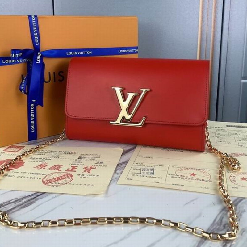 LU Bag Evening Shoulder Red