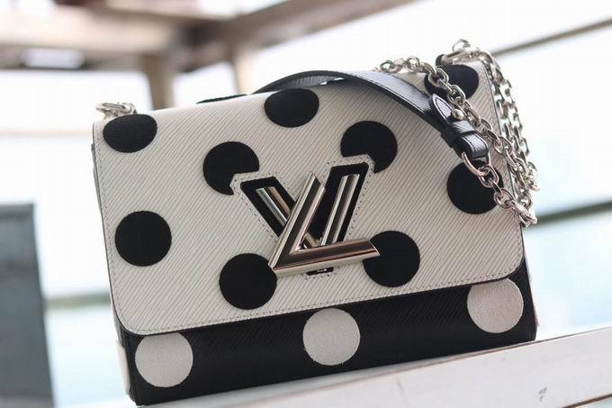 LU Bag Dots Black White