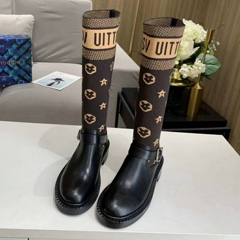 LU Boots Black Knees