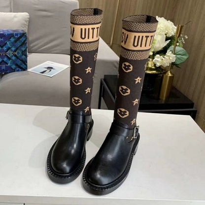 LU Boots Black Knees
