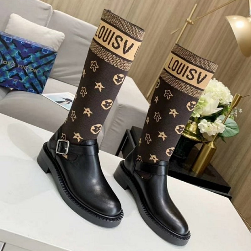 LU Boots Black Knees