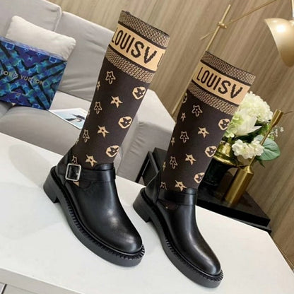 LU Boots Black Knees