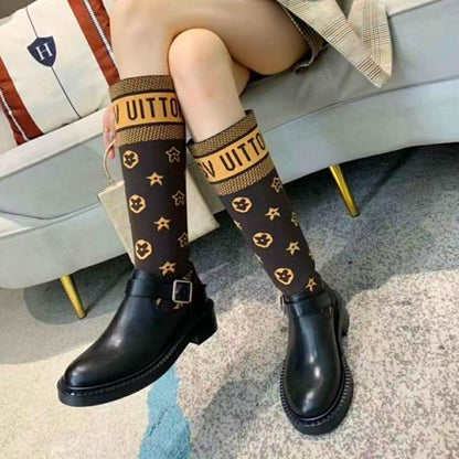LU Boots Black Knees