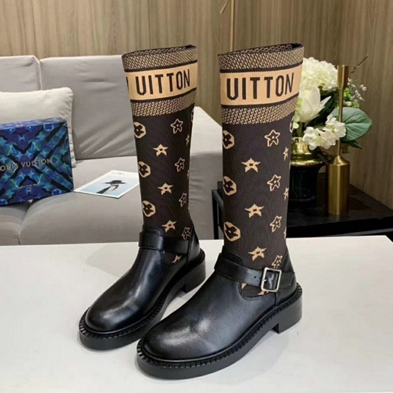 LU Boots Black Knees