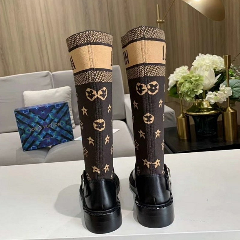 LU Boots Black Knees