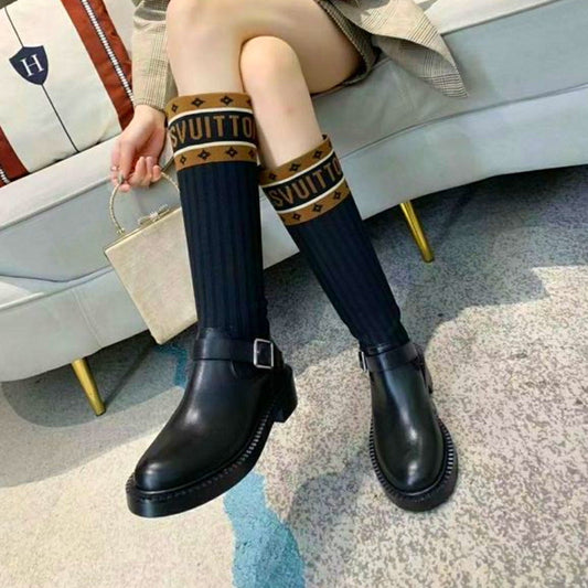 LU Boots Black Knee