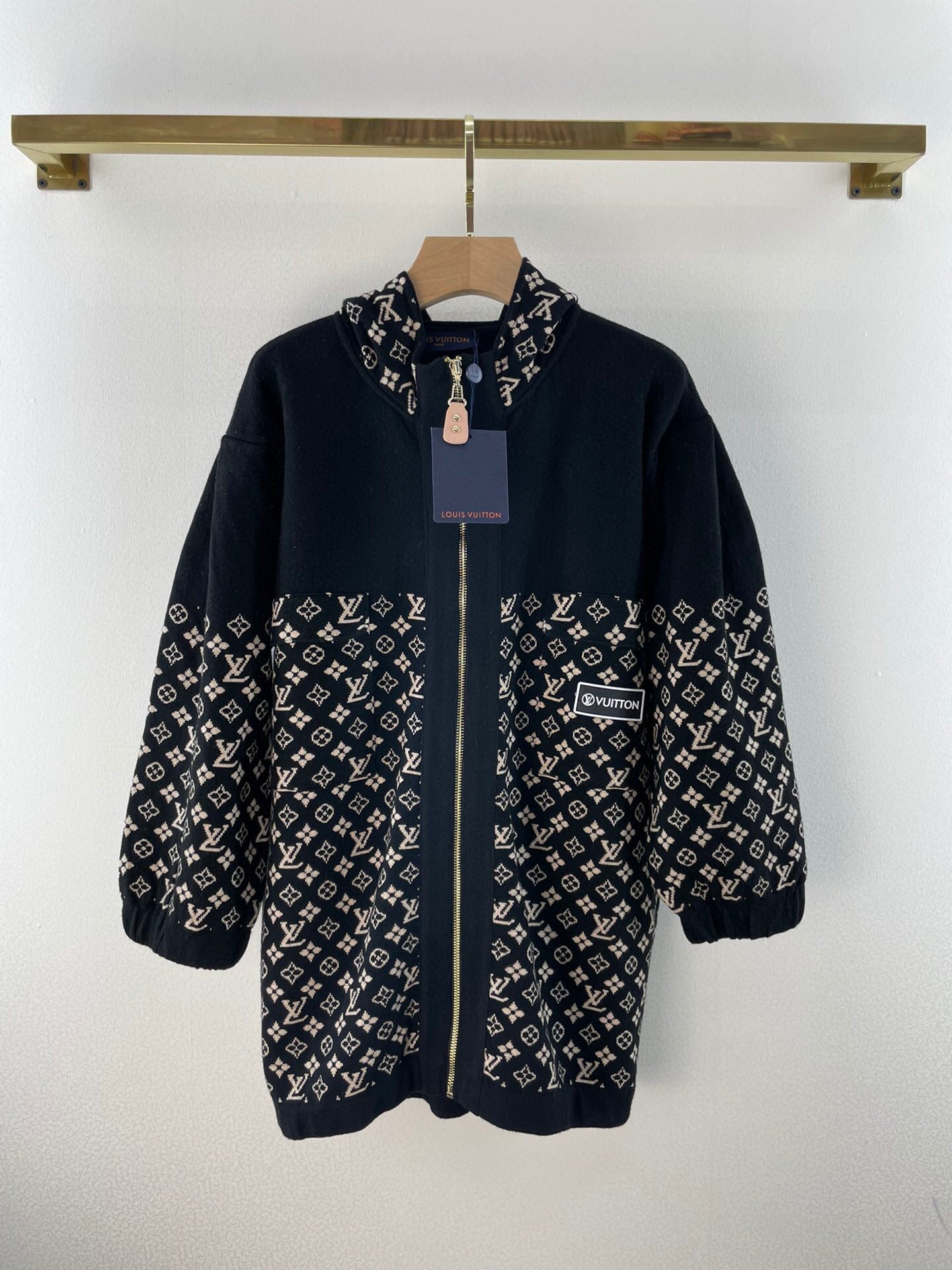 LU Jacket Knit Oversized Monogram Woman