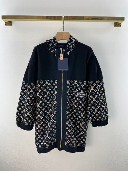 LU Jacket Knit Oversized Monogram Woman