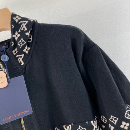 LU Jacket Knit Oversized Monogram Woman