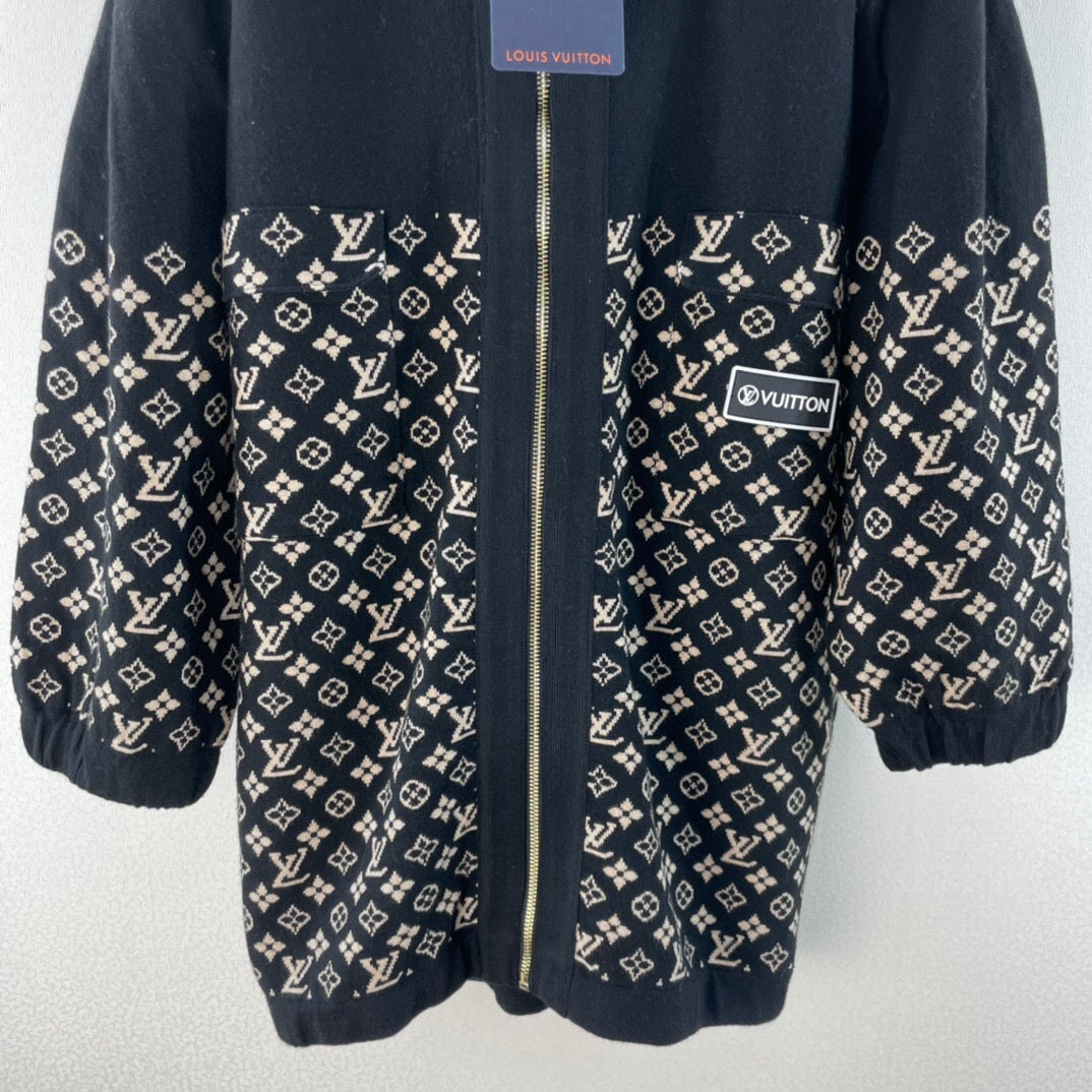 LU Jacket Knit Oversized Monogram Woman