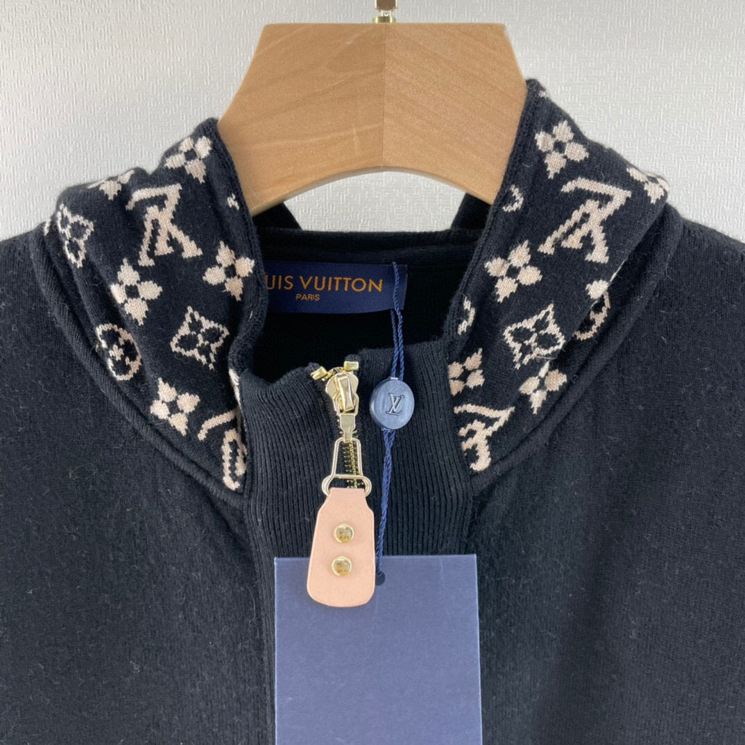 LU Jacket Knit Oversized Monogram Woman