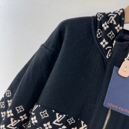 LU Jacket Knit Oversized Monogram Woman