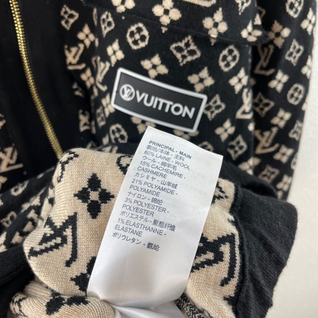 LU Jacket Knit Oversized Monogram Woman