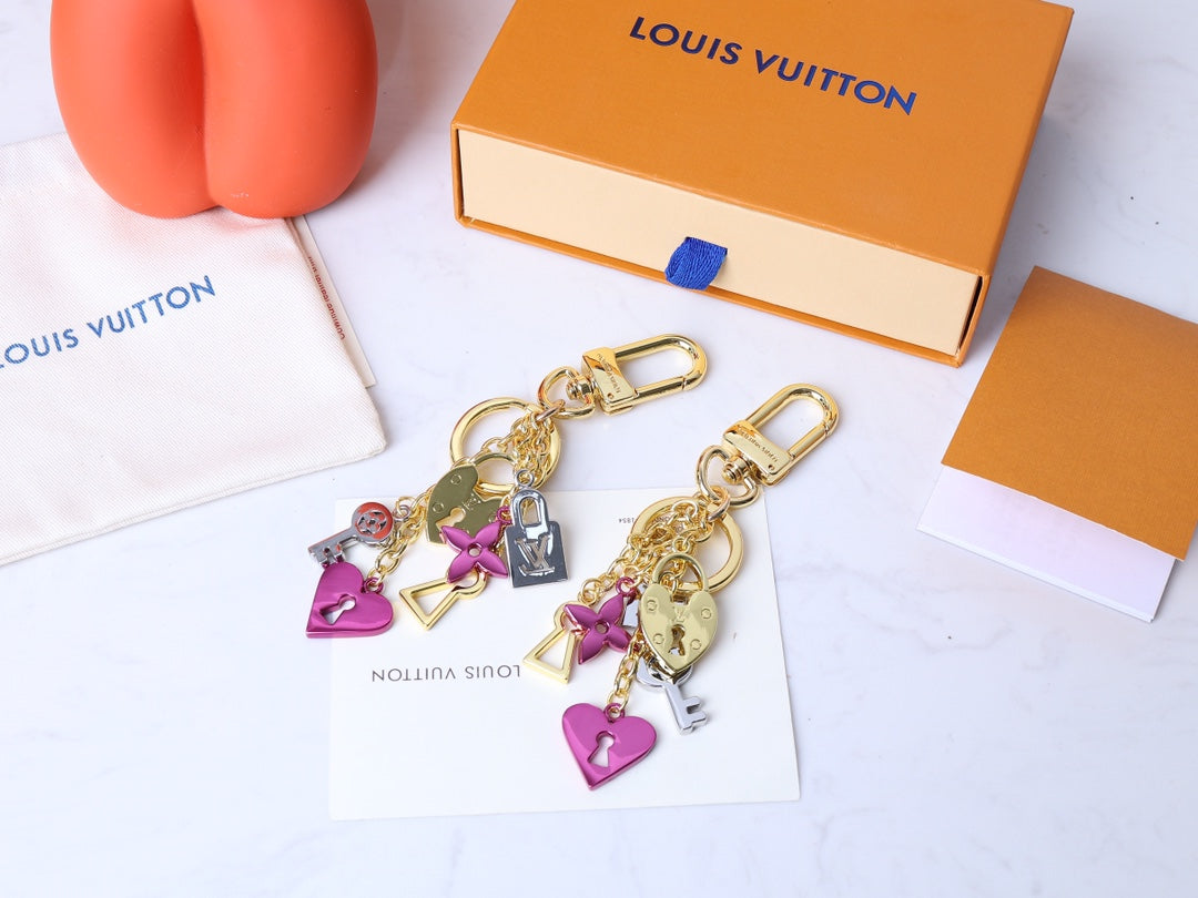 LU Key Buckle Bag  Gold Tone