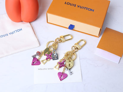 LU Key Buckle Bag  Gold Tone