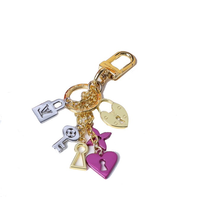 LU Key Buckle Bag  Gold Tone