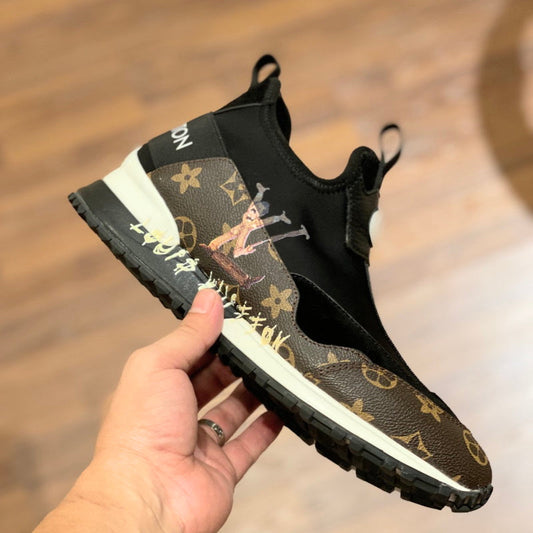 LU Sneakers Brown Black