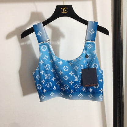 LU  Tank Top  T - shirt  2 Color's Woman Ombre Cropped
