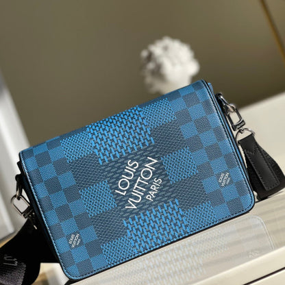LU Bag  24 Cm Messenger Blue