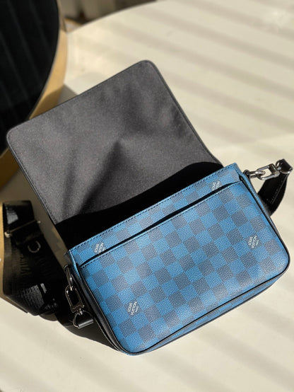 LU Bag  24 Cm Messenger Blue