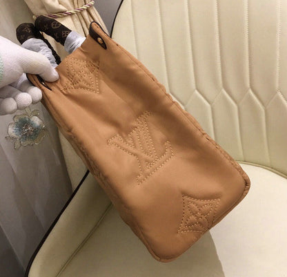 LU Tote Bag Onthego Puffer Nylon 3 Color  's