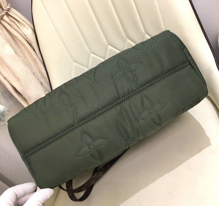 LU Tote Bag Onthego Puffer Nylon 3 Color  's