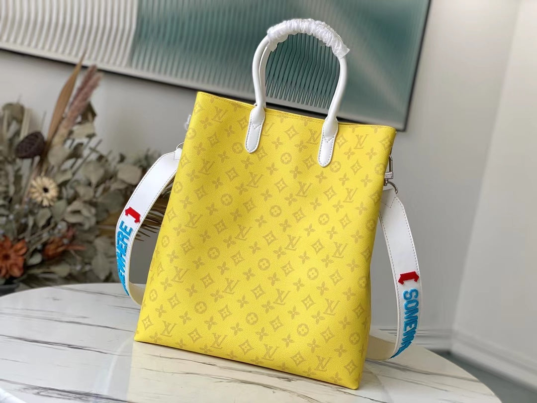 LU Tote Bag  Yellow & Red