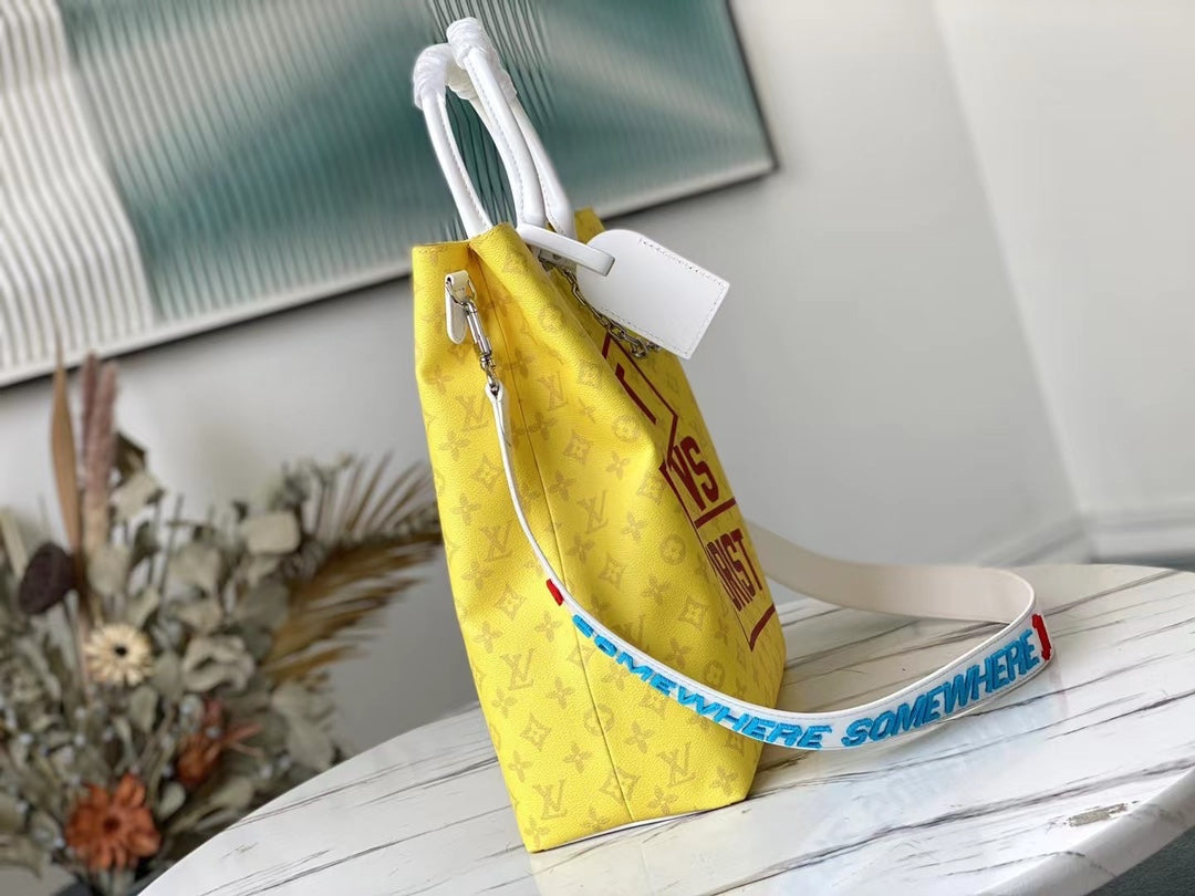 LU Tote Bag  Yellow & Red