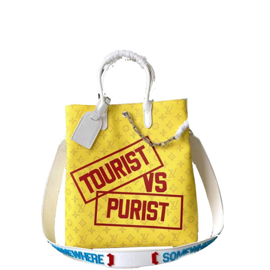 LU Tote Bag  Yellow & Red
