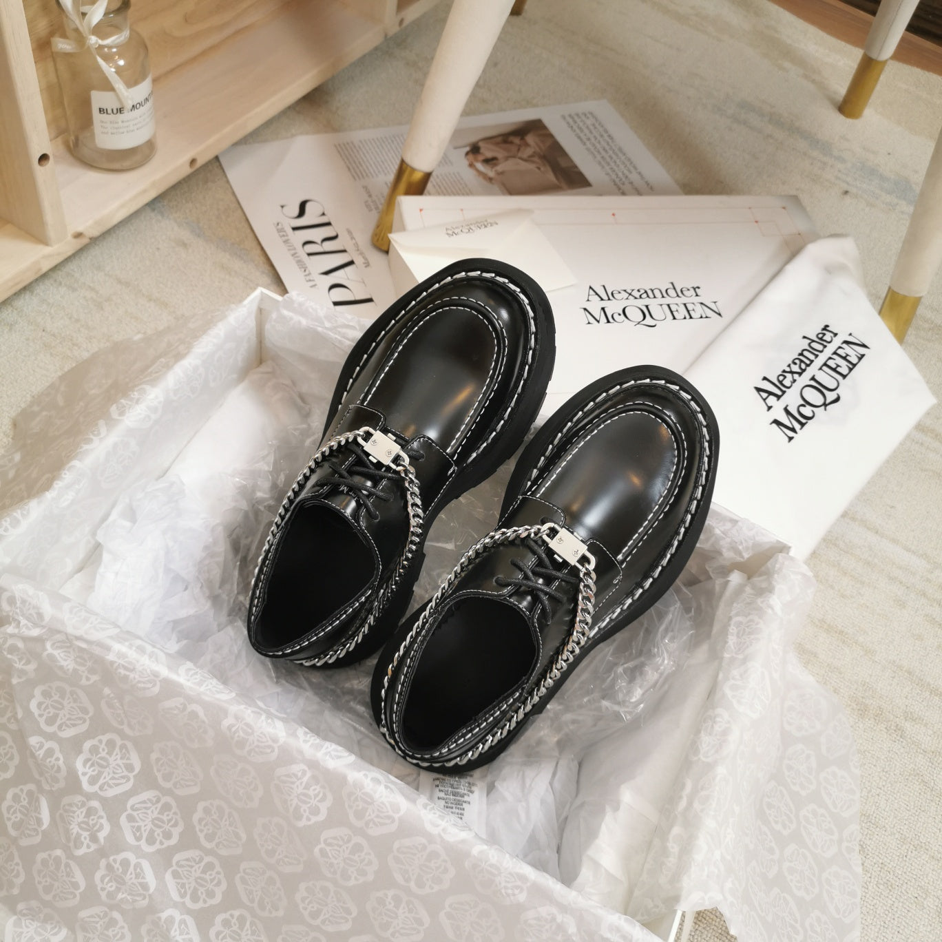 M*queen   Shoes Chain Black