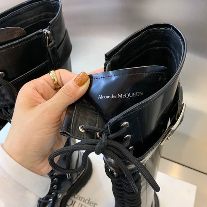 M*queen Undergrounds High Boots Black
