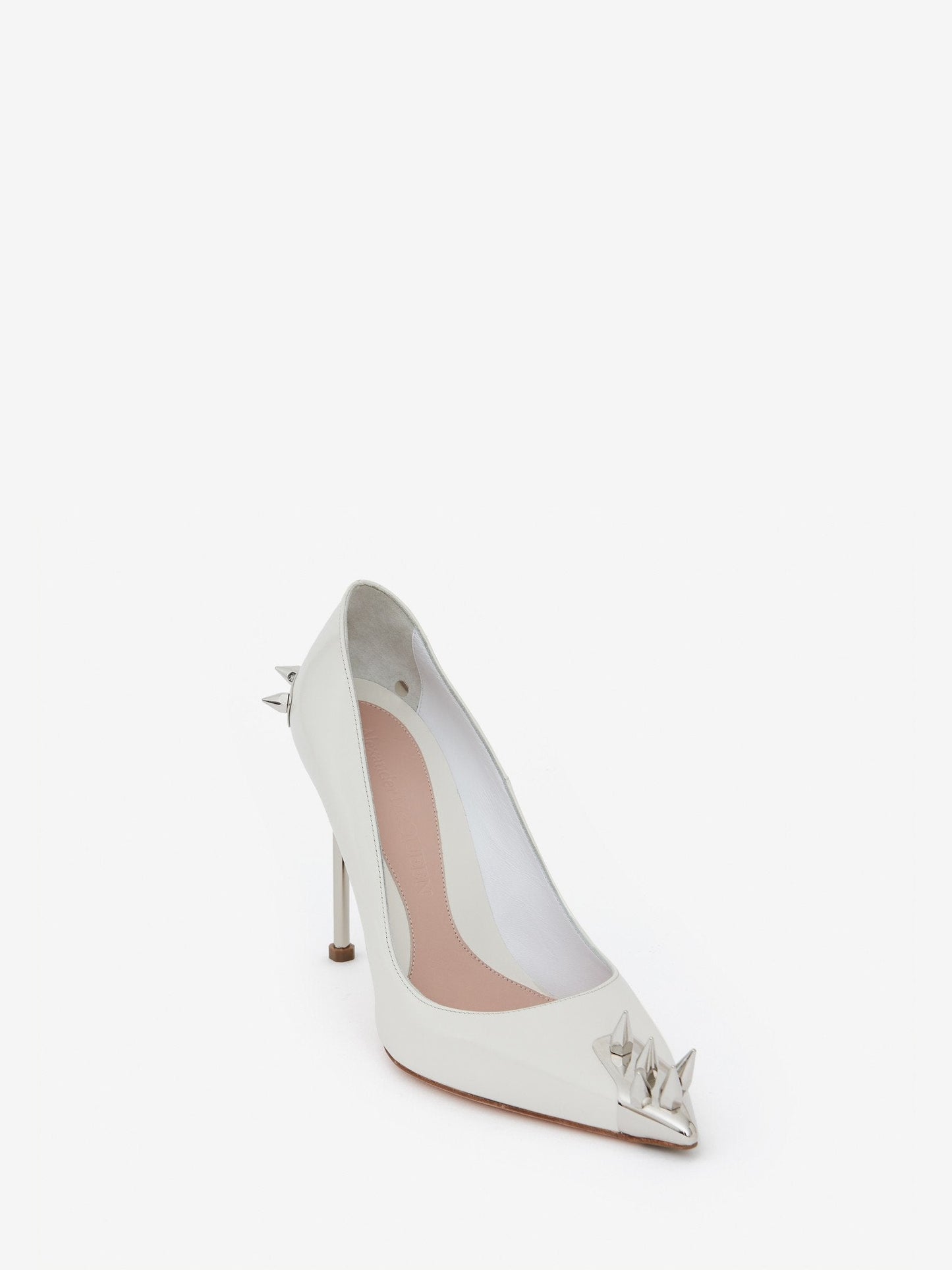 M*queen  Shoes Stud White Heels