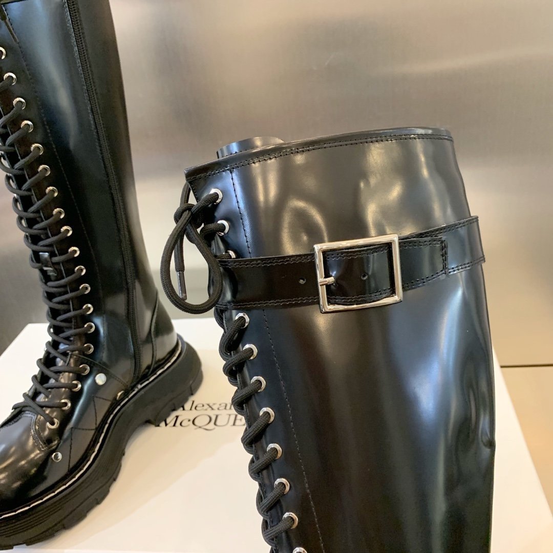 M*queen Undergrounds High Boots Black