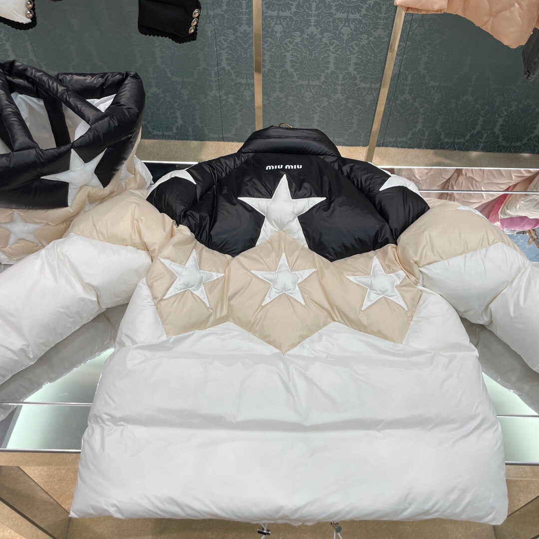 MIU MI prd Down Jacket 2 Color 's Stars