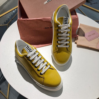 Miu Mi Sneakers Yellow and Red