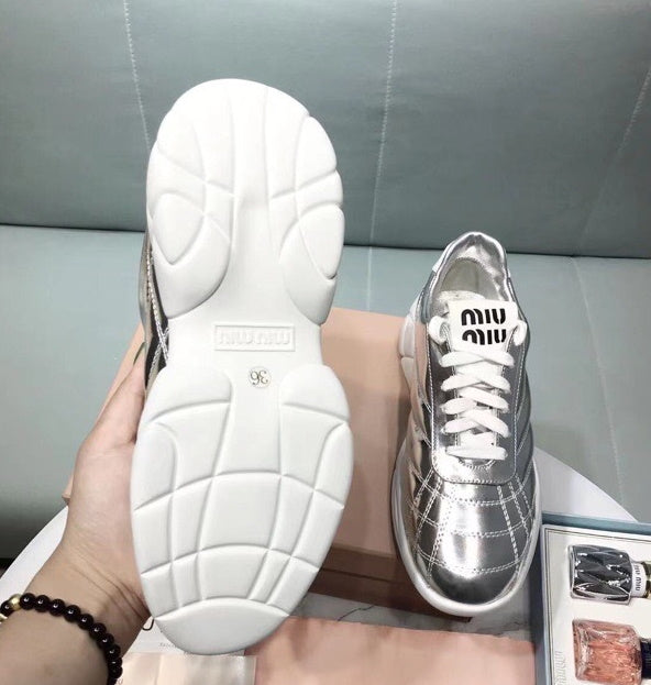 MIU MI  Sneakers Run Away SILVER