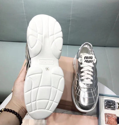 MIU MI  Sneakers Run Away SILVER