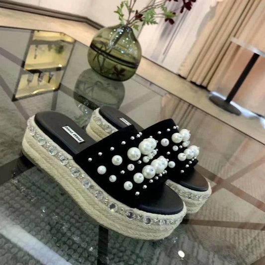 miu miu slippers wedge